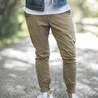 98Vrfi Men's Straight Fit Chino Pants — Cotton Twill